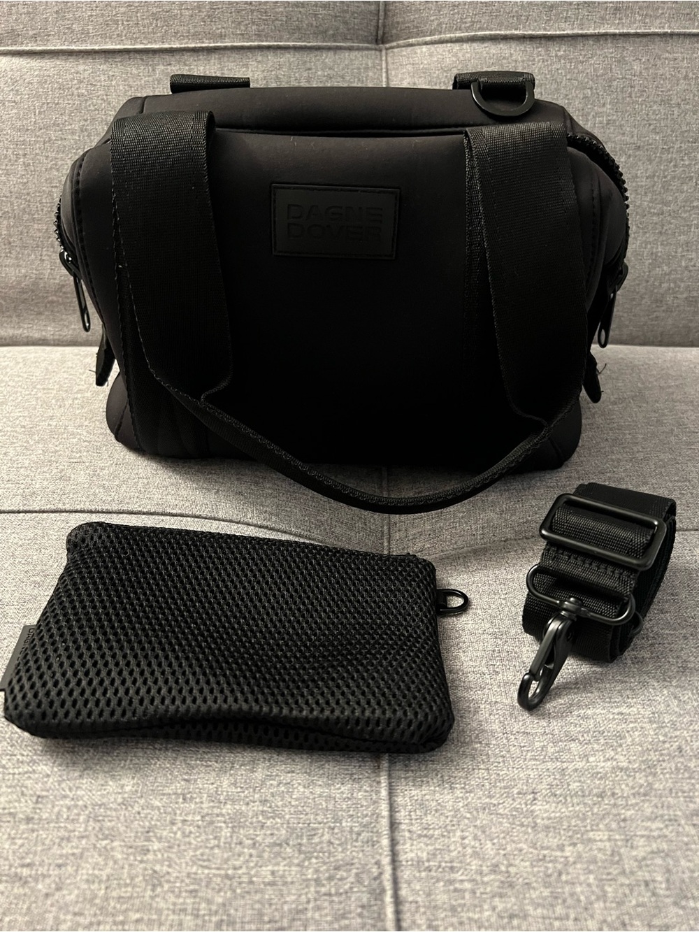 Dagne Dover Medium Landon Carry Bag with Removable Strap & Pouch